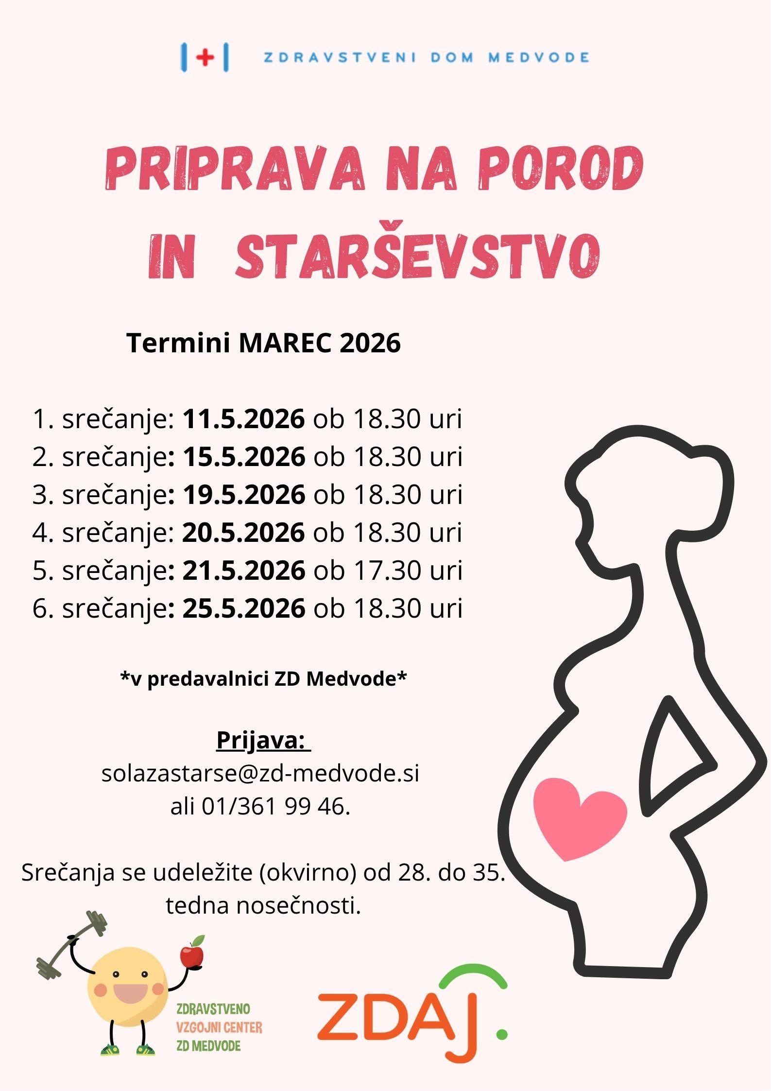 Priprava na porod in starševstvo 12